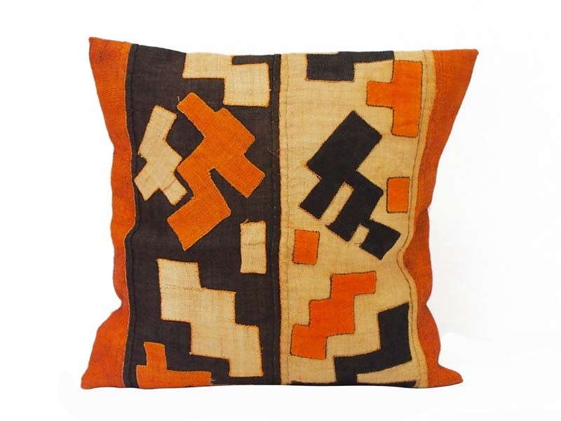 African Kuba Cloth Cushion Cover 50 x 50cm African Kuba Cloth Cushion Cover 50 x 50cm